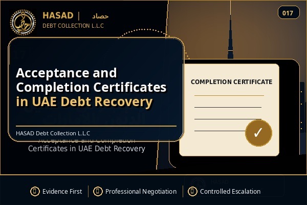 Acceptance and Completion Certificates in UAE Debt Recovery