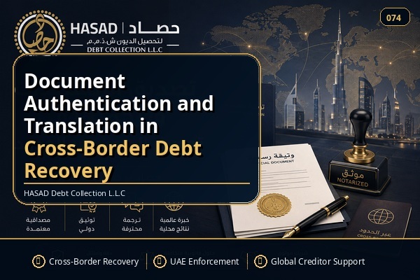 تصديق المستندات وترجمتها في تحصيل الديون عبر الحدود